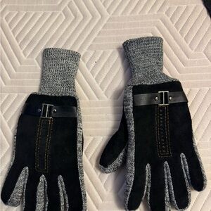 Stylish Black and Gray Men's Gloves